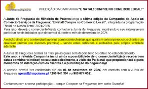 VII Campanha de Apoio ao Comércio/Serviços da Freguesia: "É Natal! Compre no Comércio Local!" (2024) - Adesão até 06 novembro 2024