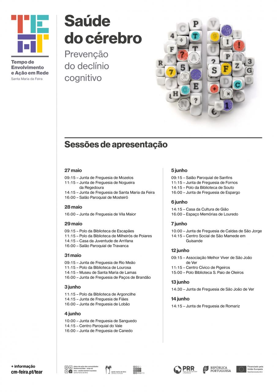 Sessão de Apresentação - "Saúde do Cérebro" - Prevenção do declínio cognitivo