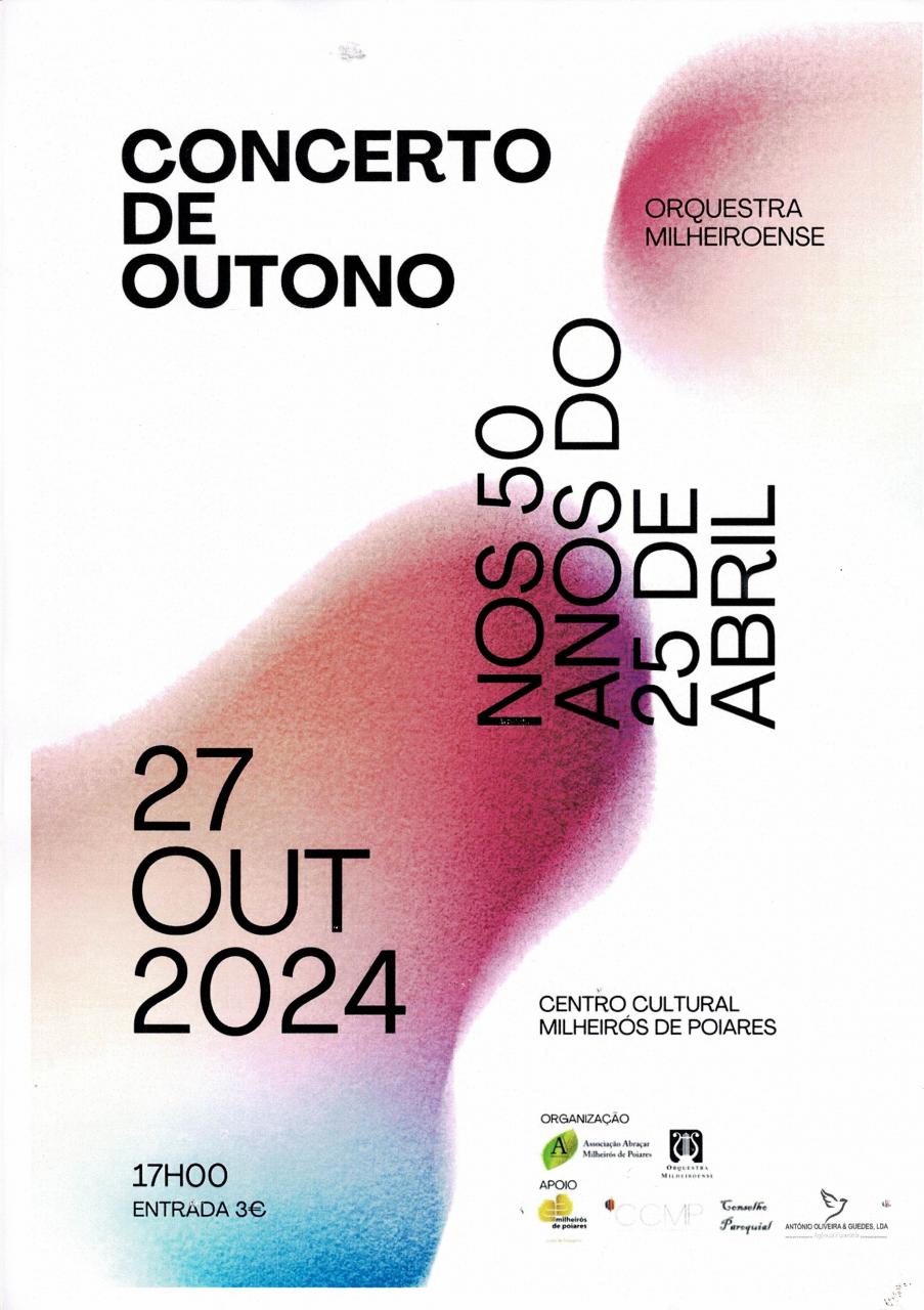 Concerto de Outono - 27/10/2024 - 17:00h